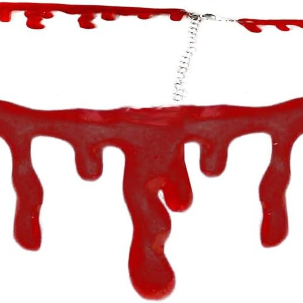 Dripping Blood Halloween Party Choker Necklace Vampire Costume Accessory